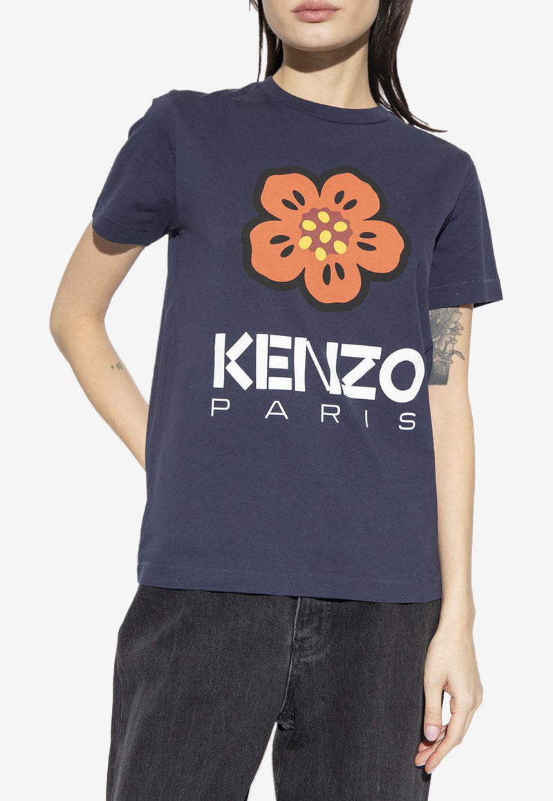 Kenzo Boke Flower Printed Crewneck T-shirt FD52TS039 4SO-77
