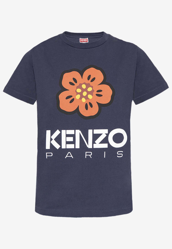 Kenzo Boke Flower Printed Crewneck T-shirt FD52TS039 4SO-77