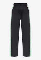 Adidas Originals Wide-Leg Track Pants with Side Bands Black HM1524 0-BLACK