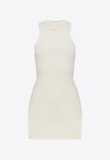 Off-White Sleek Rowing Logo Mini Dress Cream OWDB463S23 JER001-0400