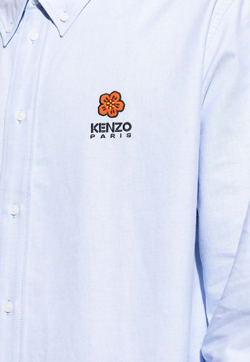 Kenzo Boke Flower Embroidered Button-Down Shirt FD55CH410 9LO-64