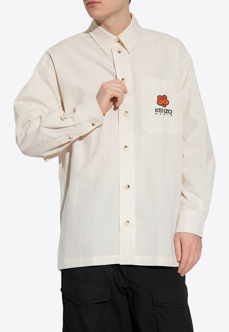 Kenzo Boke-Flower Embroidered Shirt FD55CH507 9LM-03