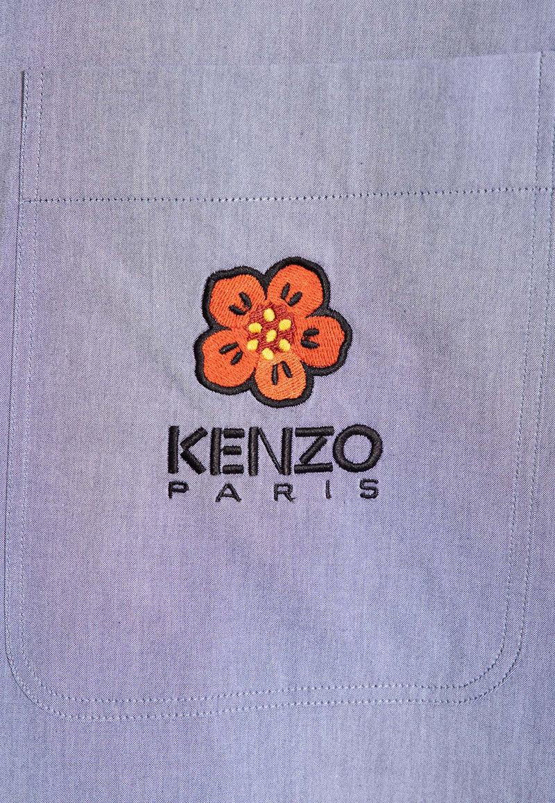 Kenzo Boke-Flower Embroidered Shirt FD55CH507 9LM-77