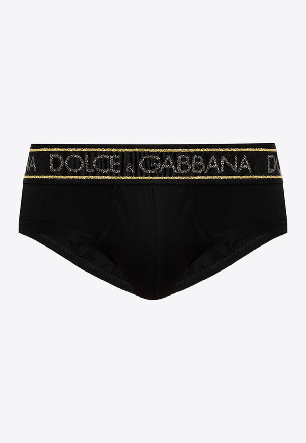 Dolce & Gabbana Logo Waistband Briefs Black M3D70J FUEB0-N0000