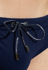 Dolce & Gabbana Logo Patch Swimming Trunks Navy M4A27J FUGA2-B0065