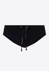 Dolce & Gabbana Logo Patch Swimming Trunks Black M4A27J FUGA2-N0000