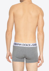 Dolce & Gabbana Logo Waistband Boxers Gray M4B97J OUAIG-S8291