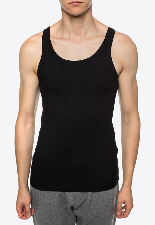 Dolce & Gabbana Sleeveless Ribbed T-shirt Black M8C19J OUAIJ-N0000