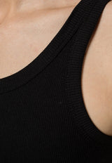 Dolce & Gabbana Sleeveless Ribbed T-shirt Black M8C19J OUAIJ-N0000