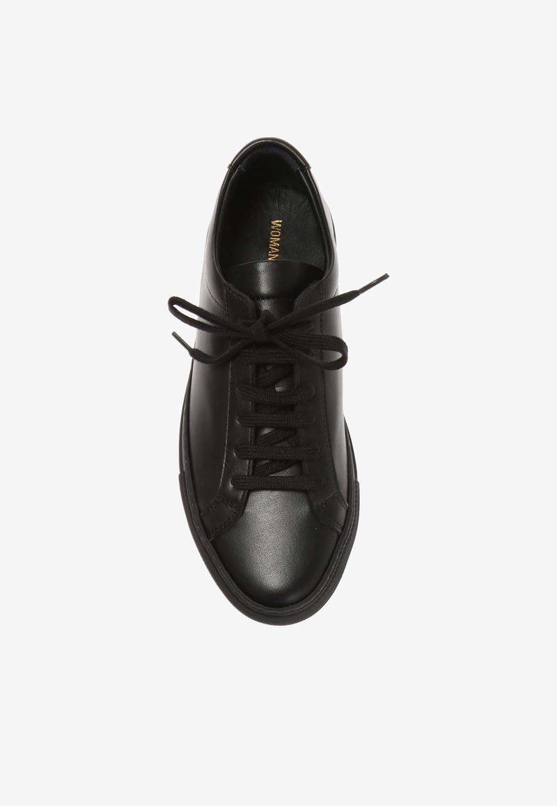 Common Projects Original Achilles Leather Low-Top Sneakers ORIGINAL ACHILLES LOW 3701-BLACK 7547