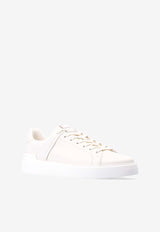Balmain B-Court Low-Top Leather Sneakers White WM0VI244 LSMM-0FA