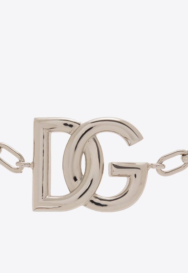 Dolce & Gabbana DG Logo Chain Bracelet  Silver WBN5W2 W1111-87655