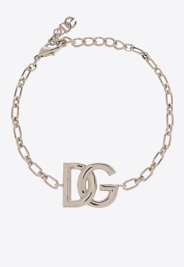 Dolce & Gabbana DG Logo Chain Bracelet  Silver WBN5W2 W1111-87655