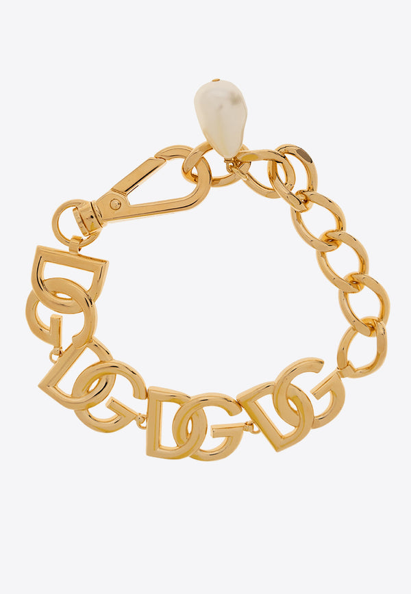 Dolce & Gabbana DG Logo Link Bracelet  Gold WBN6P2 W1111-ZOO00