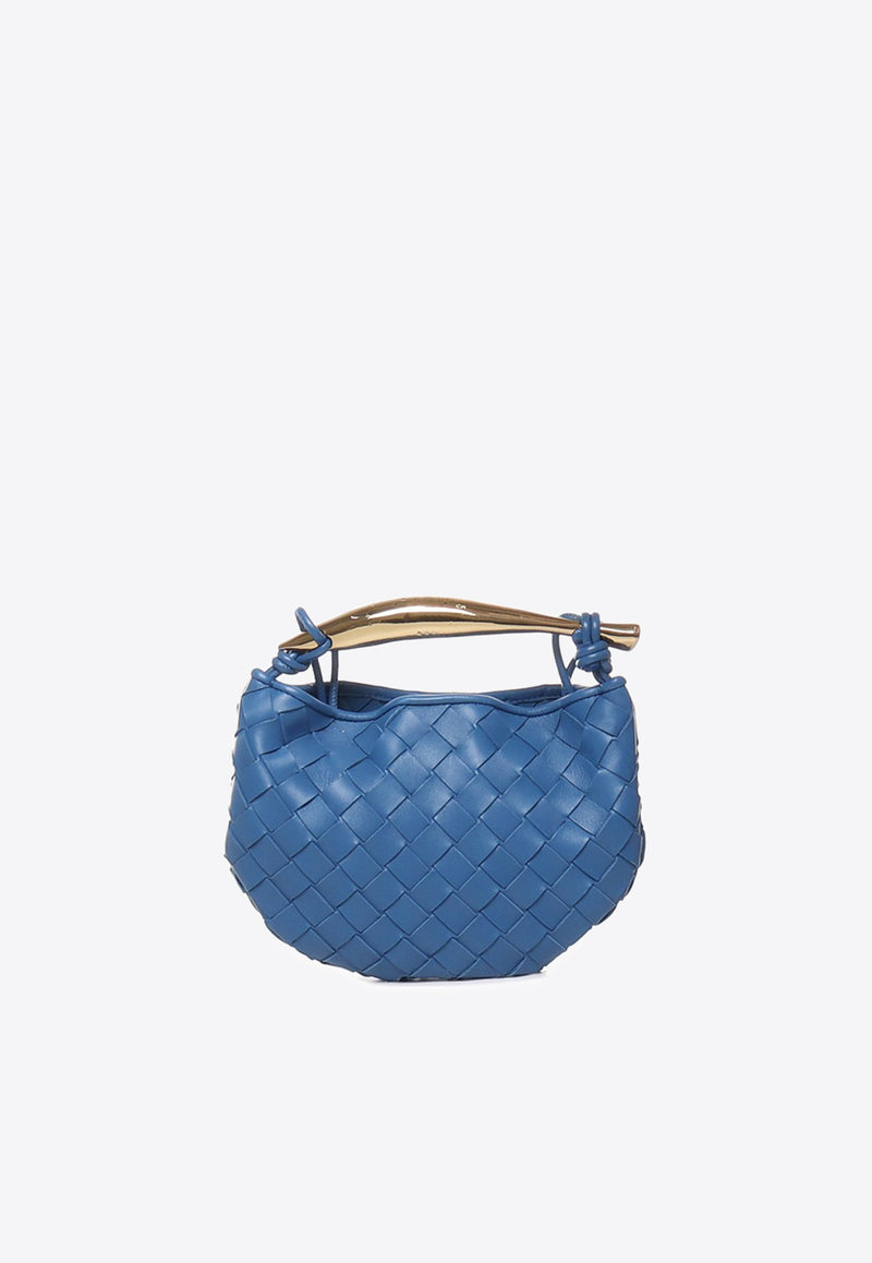 Bottega Veneta Mini Sardine Top Handle Bag in Intrecciato Leather 744267VCPP1 4425 Deep Pacific