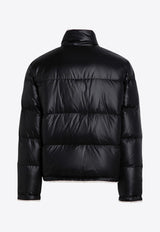 Saint Laurent Embroidered Logo Padded Jacket Black 745644Y9G12/P_YSL-1001