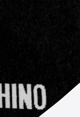 Moschino Logo Knitted Scarf 30769 M2984-016 Black