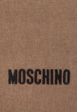 Moschino Logo Cashmere Scarf 50149 M5436-003 Brown