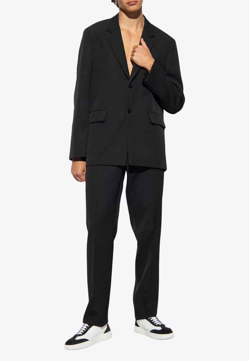 Jil Sander Single-Breasted Wool Suit Black 6203293000