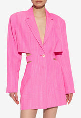 Jacquemus Bari Mini Blazer Dress 6204499000 Pink