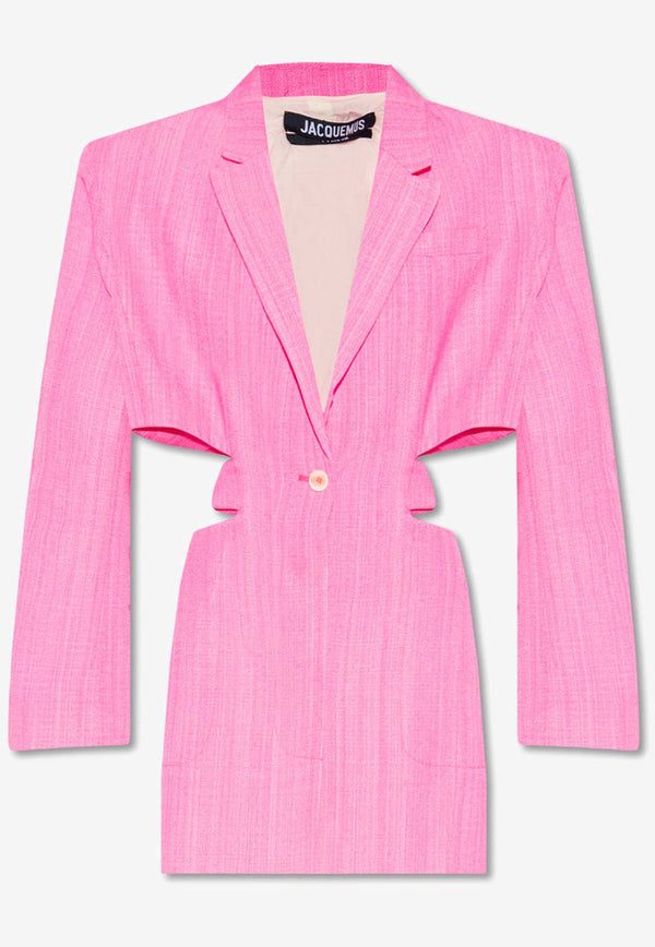 Jacquemus Bari Mini Blazer Dress 6204499000 Pink