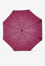 Versace All-Over Logo Print Umbrella Pink 66019920