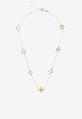 Tory Burch Kira Clover Charm Necklace Gold 153710 0-720