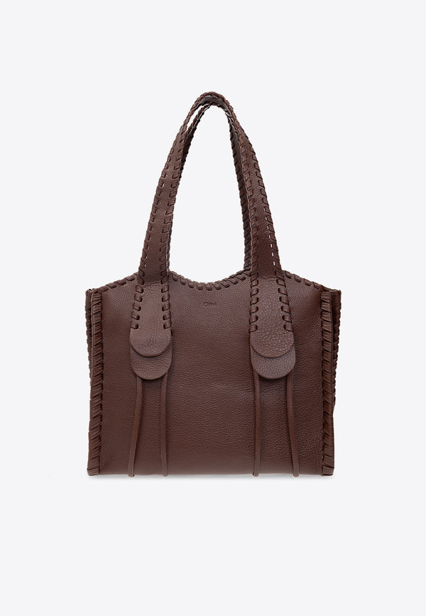 Chloé Medium Mony Leather Tote Bag Brown CHC23WS561 L49-25C