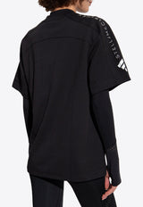 Adidas By Stella McCartney Essential Logo Print Crewneck T-shirt Black 61091000900