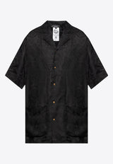 Versace Barocco Jacquard Pajama Shirt Black 62072200