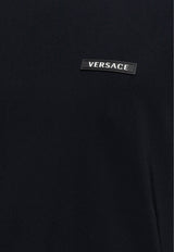 Versace Greca Embroidered Crewneck T-shirt Black 62113390