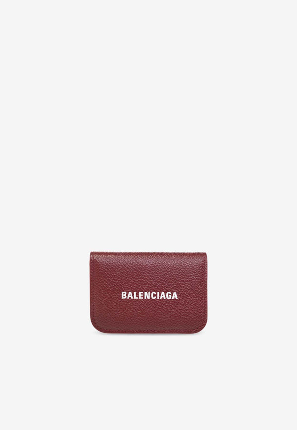 Balenciaga Mini Cash Grained-Leather Wallet 593813 1IZI3-6091