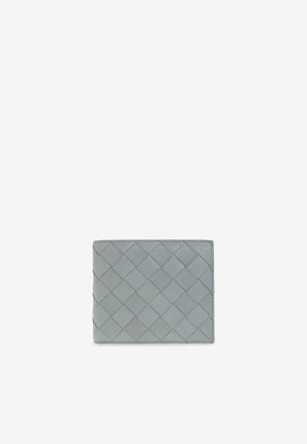 Bottega Veneta Bi-Fold Intrecciato Leather Wallet Slate 743211 VCPQ4-1614