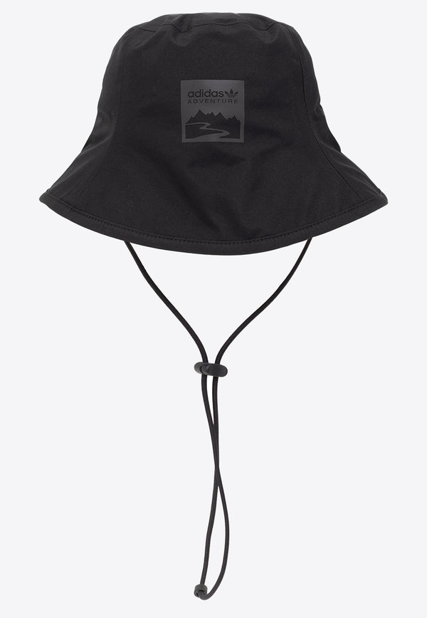 Adidas Originals Adventure Logo-Print Bucket Hat Black IB9486 0-BLACK