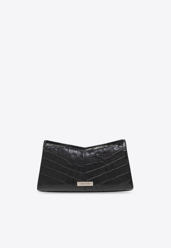 Marc Jacobs The St. Marc Convertible Clutch in Croc-Embossed Leather Black 2F3HCL019H01 0-001