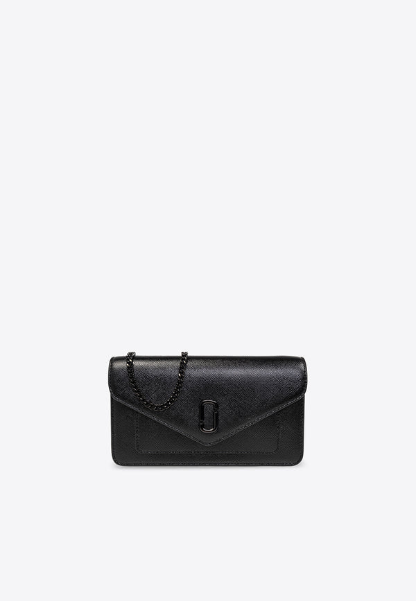 Marc Jacobs The Longshot Leather Chain Clutch Black 2F3SMN053S07 0-001