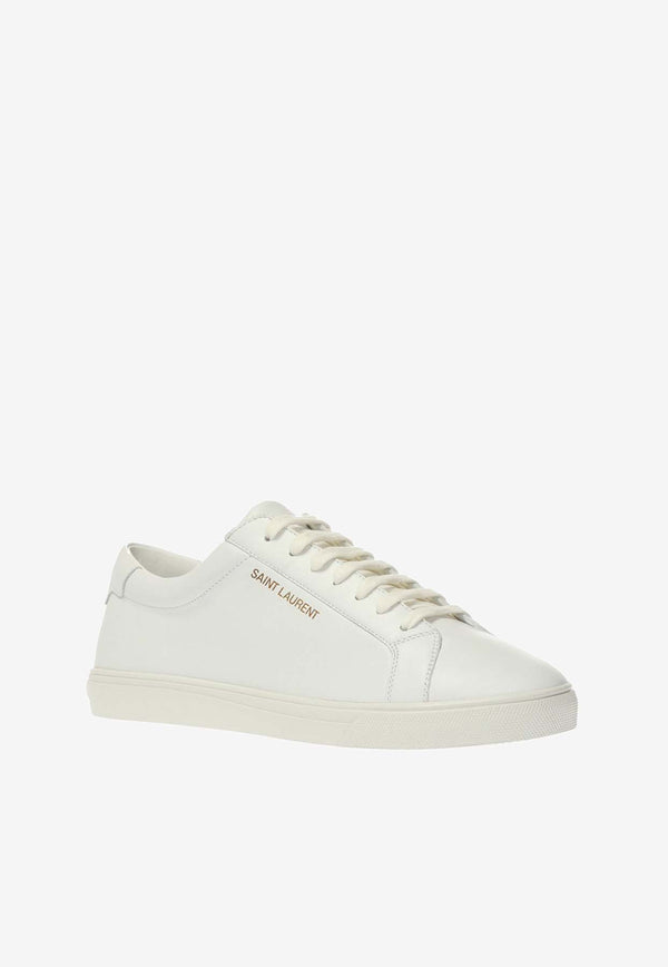 Saint Laurent Andy Low-Top Leather Sneakers 606831 0M500-9030