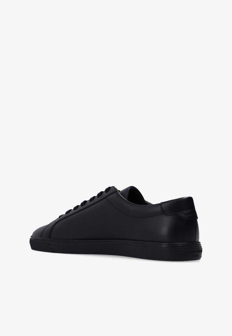 Saint Laurent Andy Low-Top Leather Sneakers 606833 0ZS00-1000