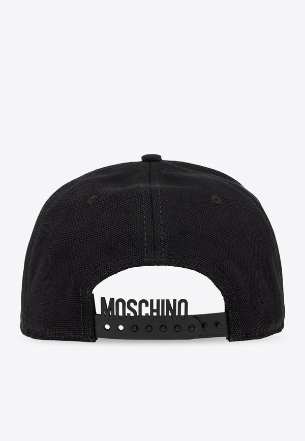 Moschino Logo Baseball Cap 232Z2 A9203 8266-0555 Black