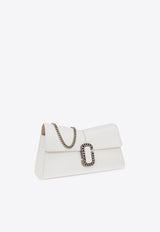Marc Jacobs The St. Marc Convertible Leather Clutch Bag White 2P3HCL002H01 0-100