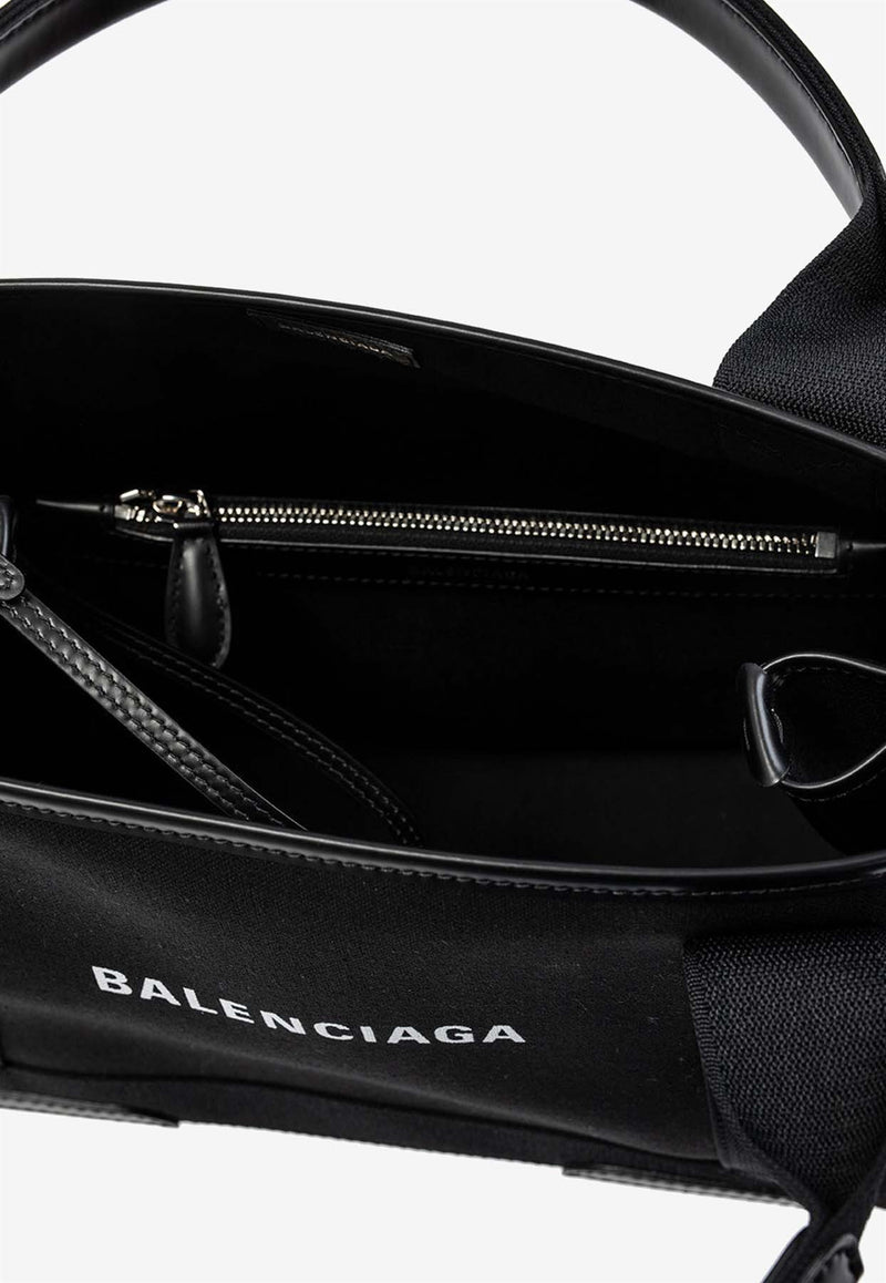 Balenciaga Small Cabas Logo Print Tote Bag 339933 2HH3N-1000