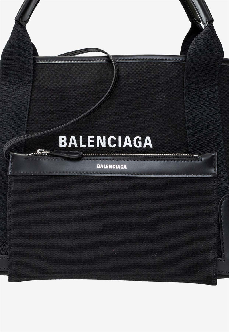 Balenciaga Small Cabas Logo Print Tote Bag 339933 2HH3N-1000