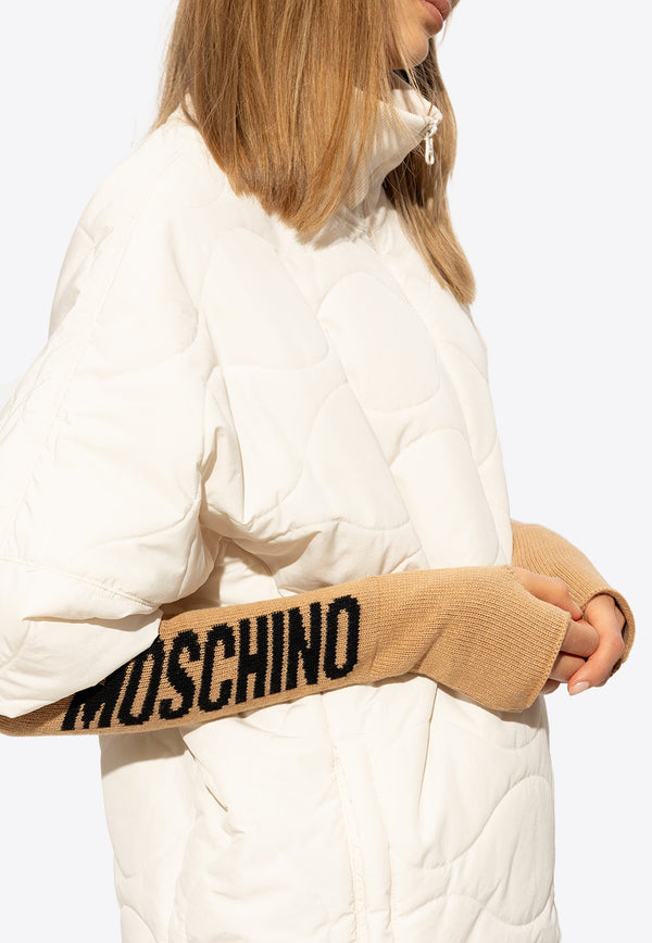Moschino Logo-intarsia Knit Gloves 65362 M2985-003