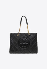 Tory Burch Fleming Leather Shoulder Bag Black 152337 0-001