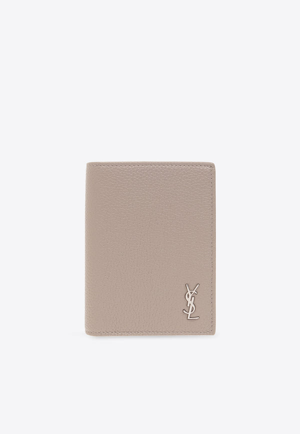 Saint Laurent Tiny Cassandre Bi-Fold Cardholder in Leather 668736 DTI0E-2826