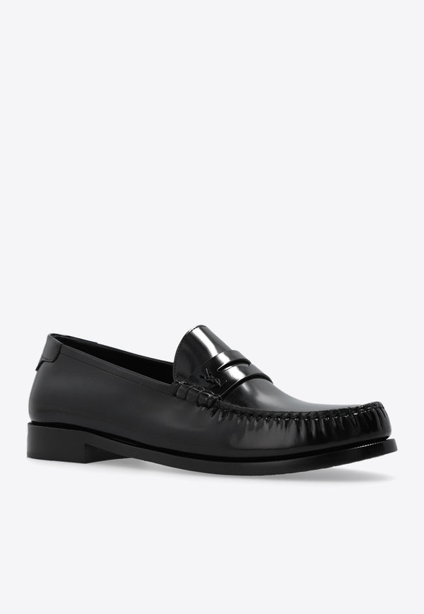 Saint Laurent Le Loafer Penny Loafers in Leather 670231 AAA7R-1000