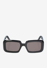 Saint Laurent Sunrise Square Sunglasses Gray 690919 Y9901-1000