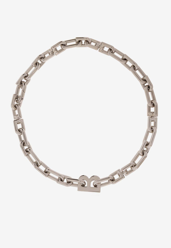 Balenciaga B-Pendant Chain Necklace 703237 TZ99S-0926