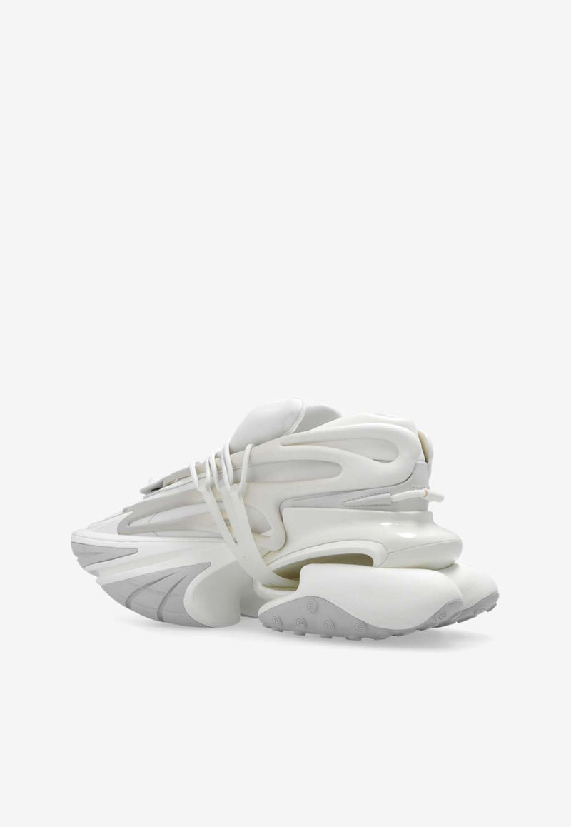 Balmain Unicorn Neoprene and Leather Sneakers White AM0VJ309 KNLR-0FA