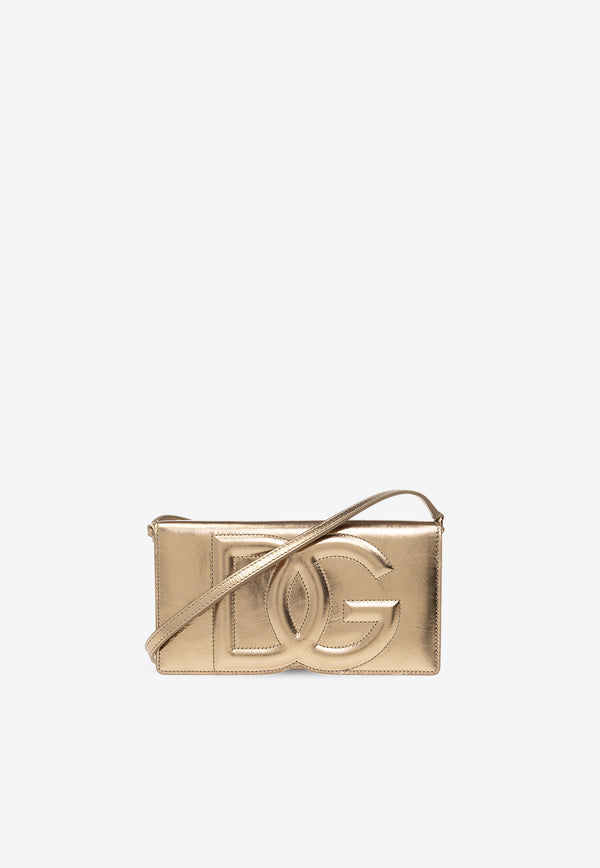 Dolce & Gabbana 3D-Effect Logo Leather Phone Bag BI3279 AO855-8H945